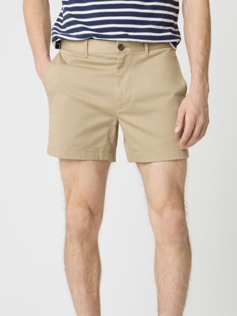 J crew 5" flex chino short khaki